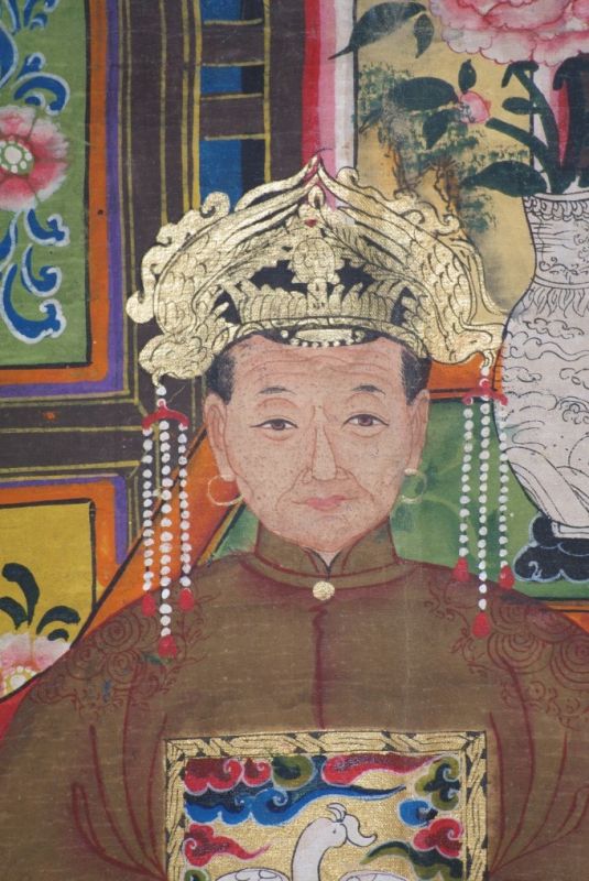 Chinesische Ahnenbilder Qing Dynastie 5