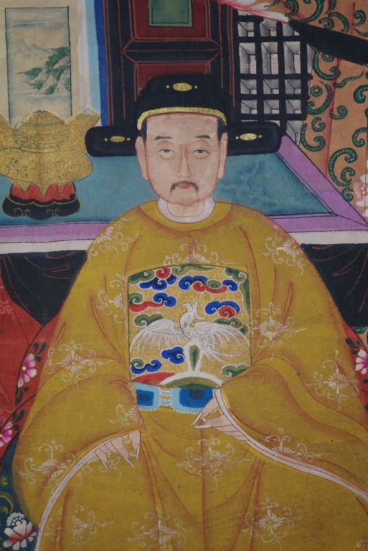 Chinesische Ahnenbilder Rot und Gelb 3