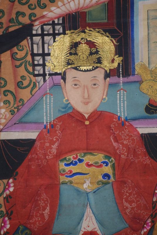 Chinesische Ahnenbilder Rot und Gelb 4