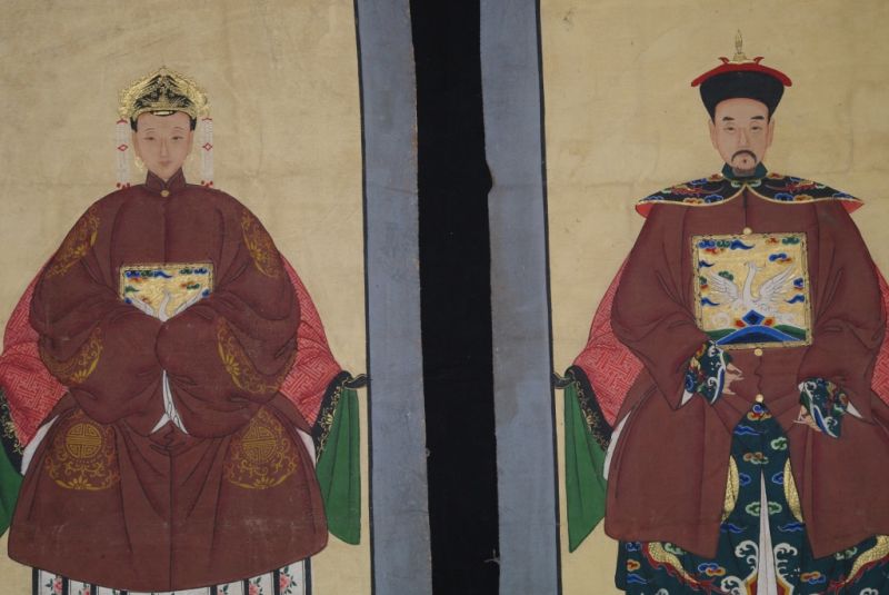 Chinesische Ahnenportraits Qing Dynastie 2