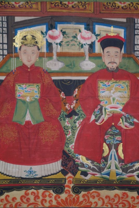 Chinesische Ahnenportraits Qing Dynastie 2