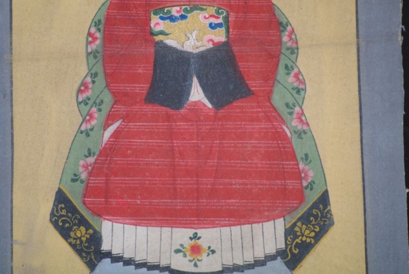 Chinesische Ahnenportraits rot 5