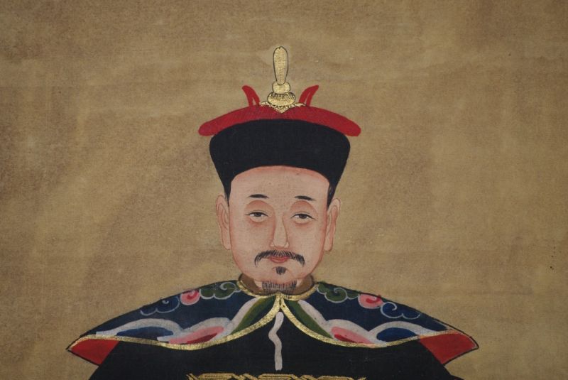 Chinesische Ahnenportraits Schwarz 3