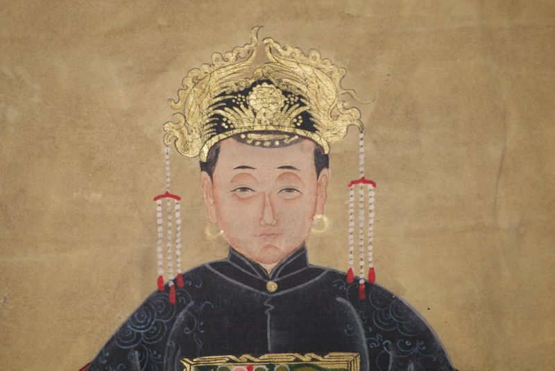 Chinesische Ahnenportraits Schwarz 4