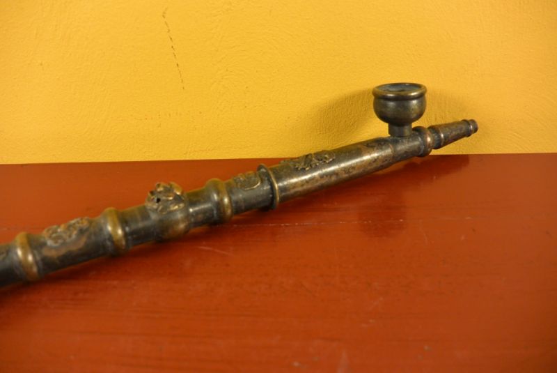 Chinesische Alte Pfeife Metall 2 2