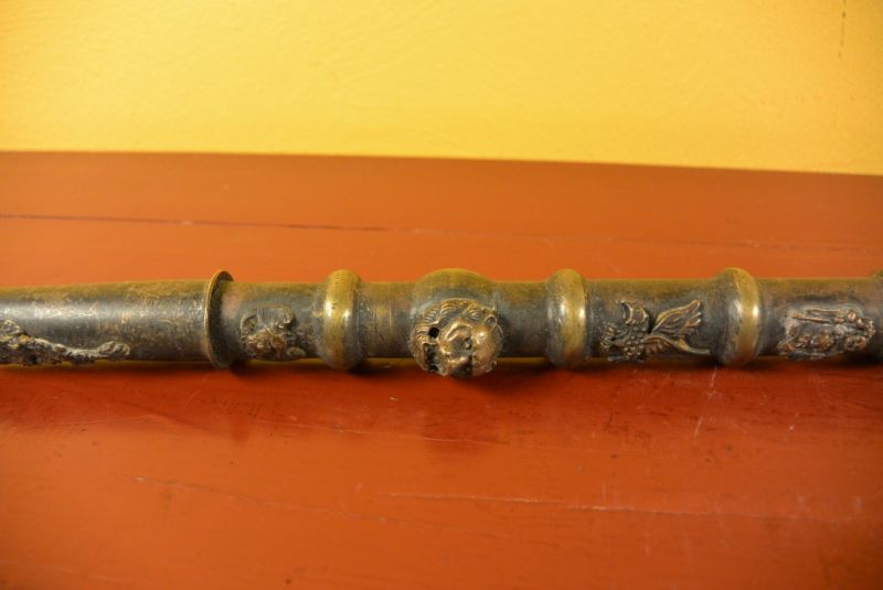 Chinesische Alte Pfeife Metall 2 5