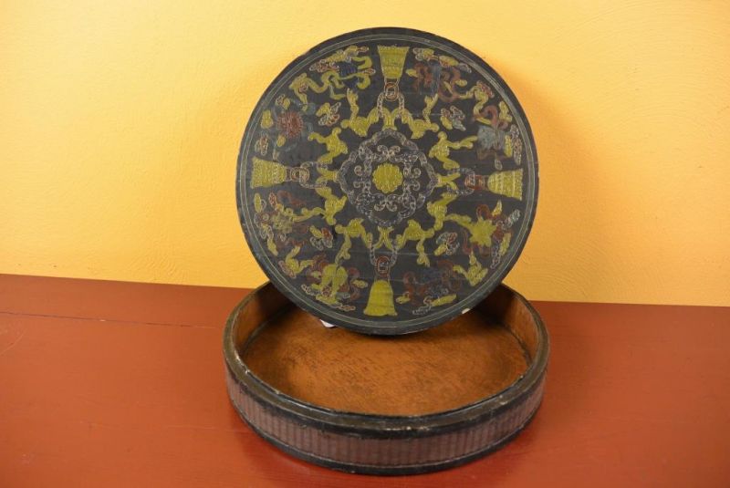 Chinesische Antike Box Hand graviert Asiatischen Stil 5