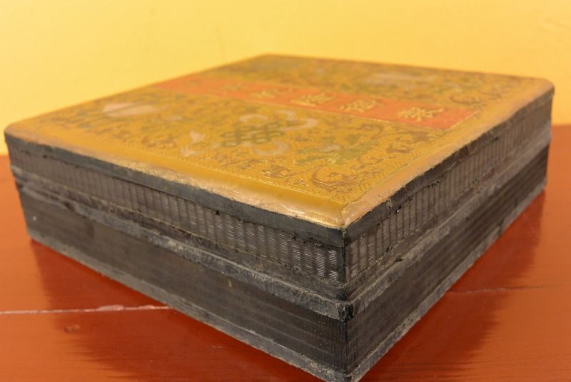 Chinesische Antike Box Hand graviert 5