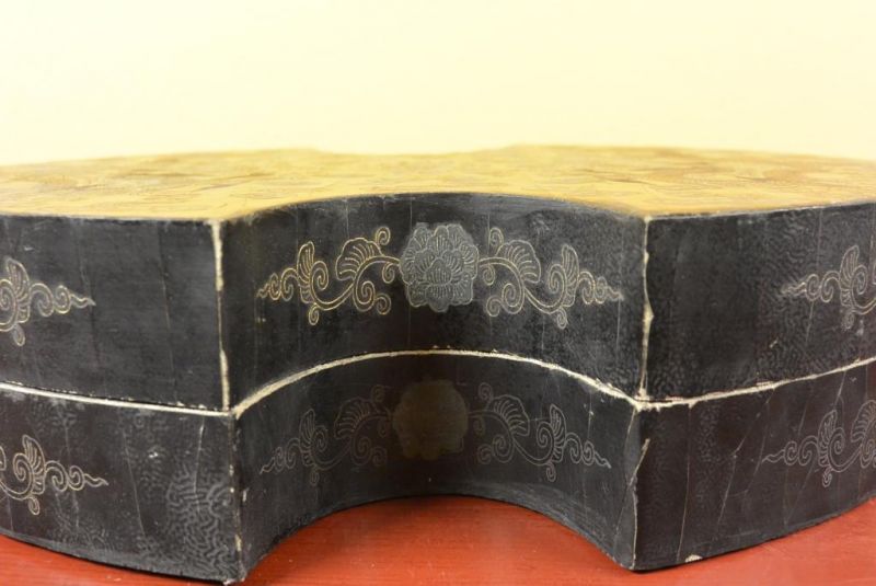 Chinesische Antike Box Hand graviert - Doppeldrachen 2 3