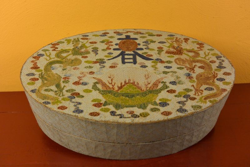 Chinesische Antike Box Hand graviert Drachen 2