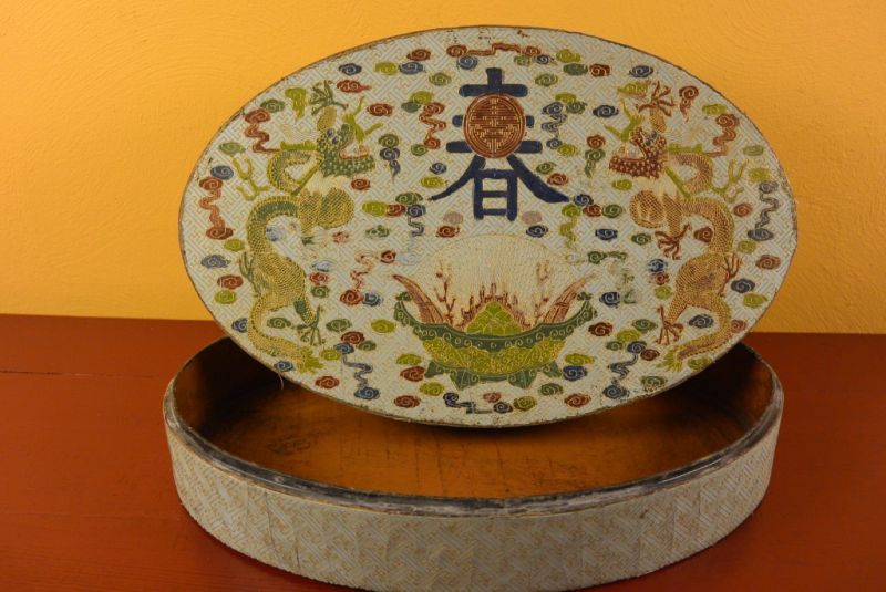 Chinesische Antike Box Hand graviert Drachen 4