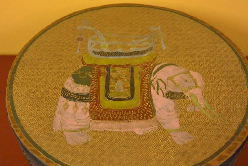 Chinesische Antike Box Hand graviert Elefant 3 3