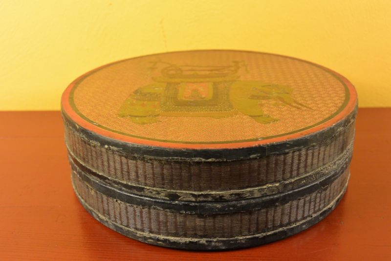 Chinesische Antike Box Hand graviert Elefant 4 2