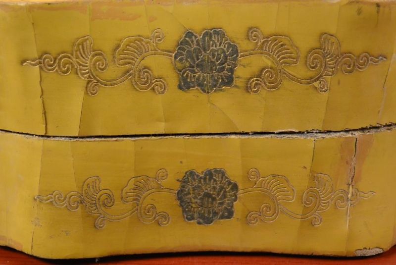 Chinesische Antike Box Hand graviert Große Drache 3