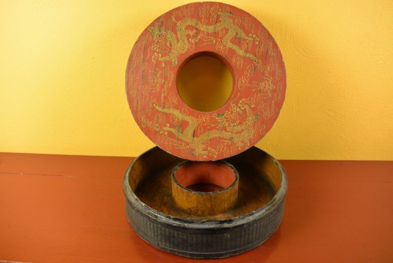 Chinesische Antike Box Hand graviert Halsketten 3