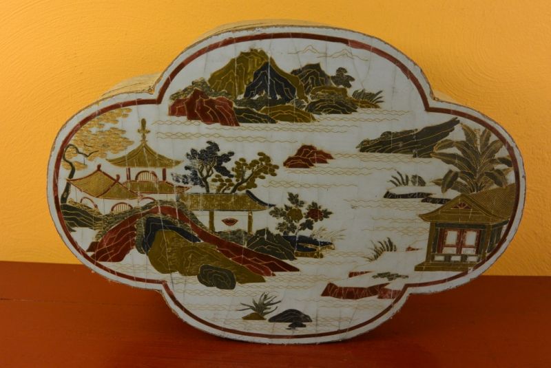 Chinesische Antike Box Hand graviert Wolke 3