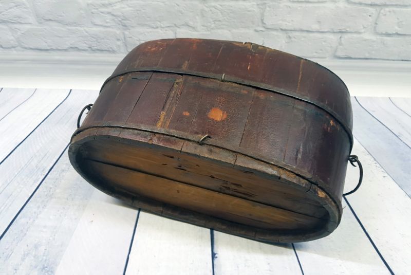 Chinesische Antike Box Kiste für den Transport von Reis 4