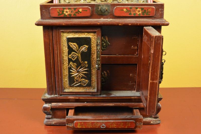Chinesische Antike Box Make-up-Box 3
