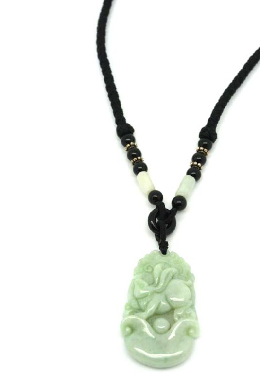 Chinesische Astrologie Jade Anhänger Hase 4