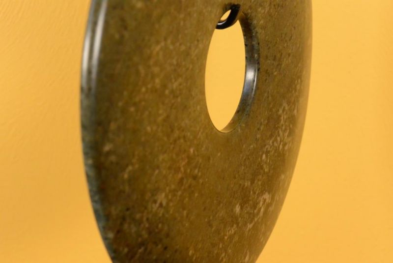 Chinesische Bi-Scheibe - 20cm - Braun 5