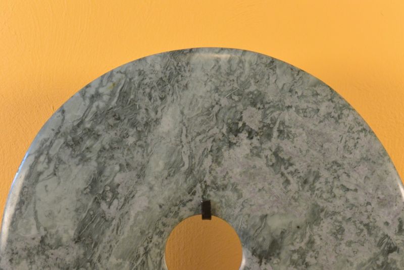 Chinesische Bi-Scheibe Jade Grau 4