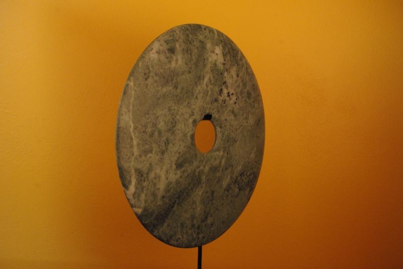 Chinesische Bi Scheiben Jade-Grün gesichtet 4