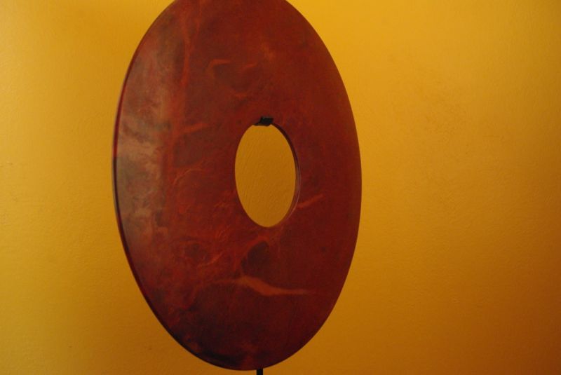Chinesische Bi Scheiben Rote Jade 5