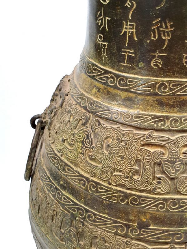 Große runde Bronzebox - China 4