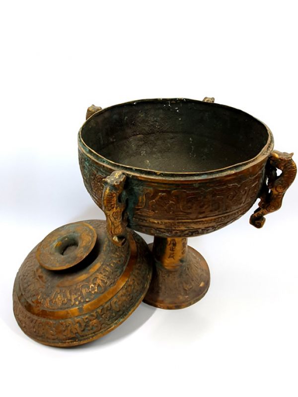 Chinesische Bronzebox - Große goldene Box 3