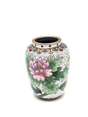 Chinesische Cloisonné-Vasen: Handwerkskunst und Tradition - Klein - Blumen