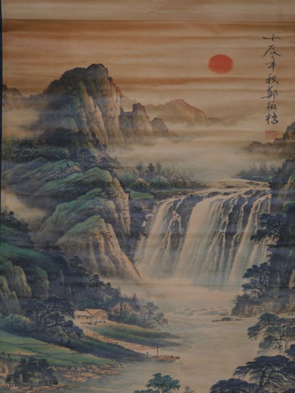 Chinesische Gemälde Kakemono Landschaft 4 2
