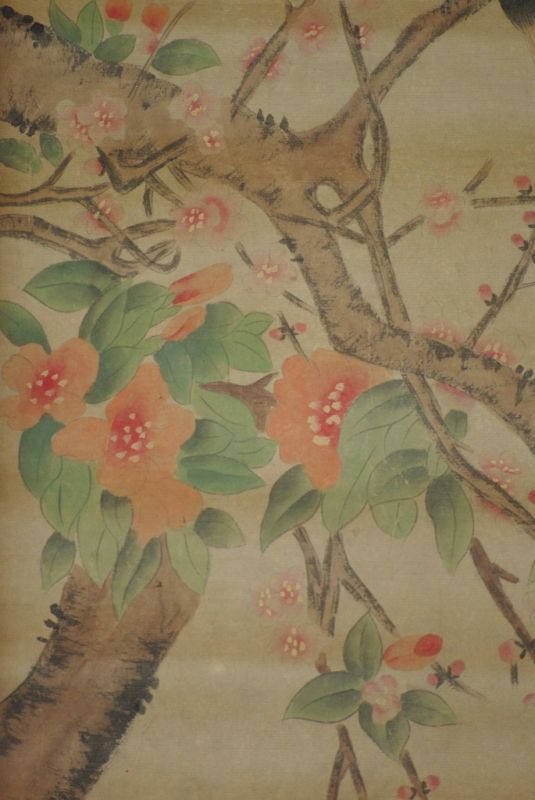 Chinesische Gemälde Kakemono 2 Vögel 5