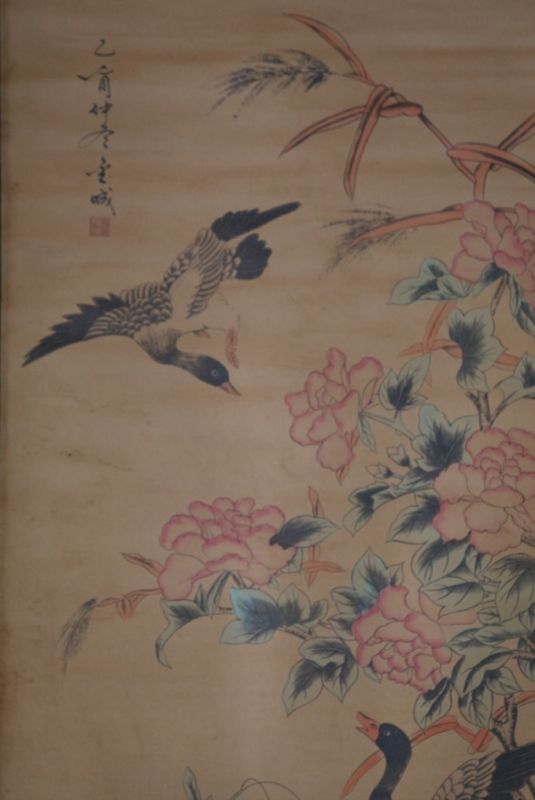 Chinesische Gemälde Kakemono 3 Enten 2