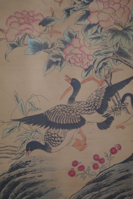 Chinesische Gemälde Kakemono 3 Enten 3
