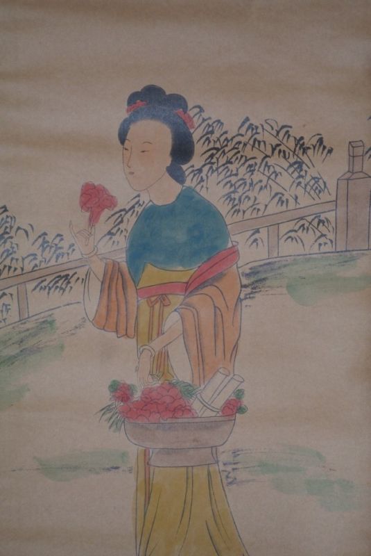 Chinesische Gemälde Kakemono 3 Frauen 3