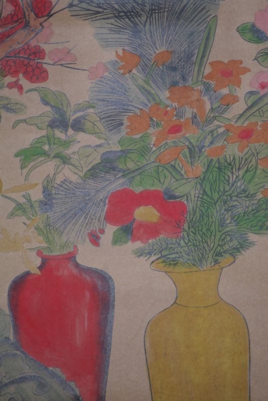 Chinesische Gemälde Kakemono Blumensträusse 4