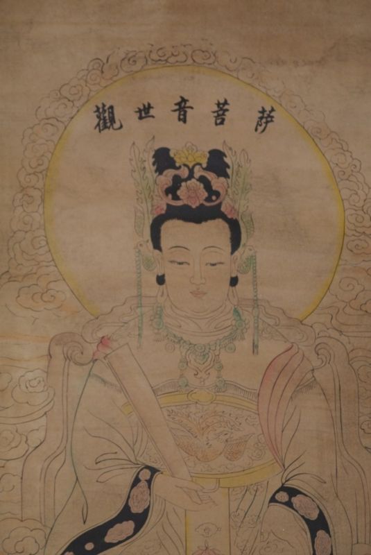 Chinesische Gemälde Kakemono Bodhisattva 2