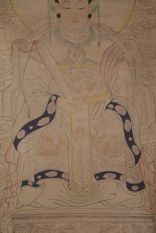 Chinesische Gemälde Kakemono Bodhisattva 3