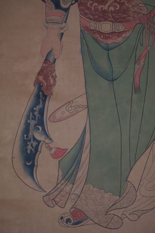 Chinesische Gemälde Kakemono Chinesische General Han-Dynastie - Guan Gong 4
