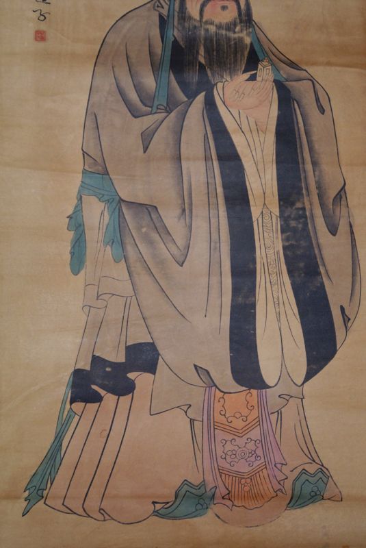 Chinesische Gemälde Kakemono Chinesischer Mönch 4