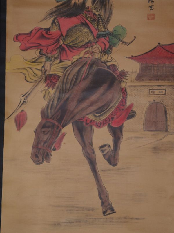 Chinesische Gemälde Kakemono Der Reiter 5