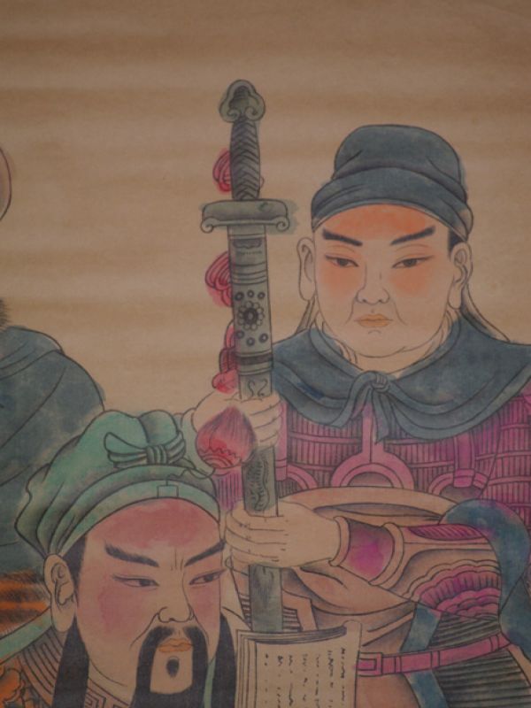 Chinesische Gemälde Kakemono Krieger 4