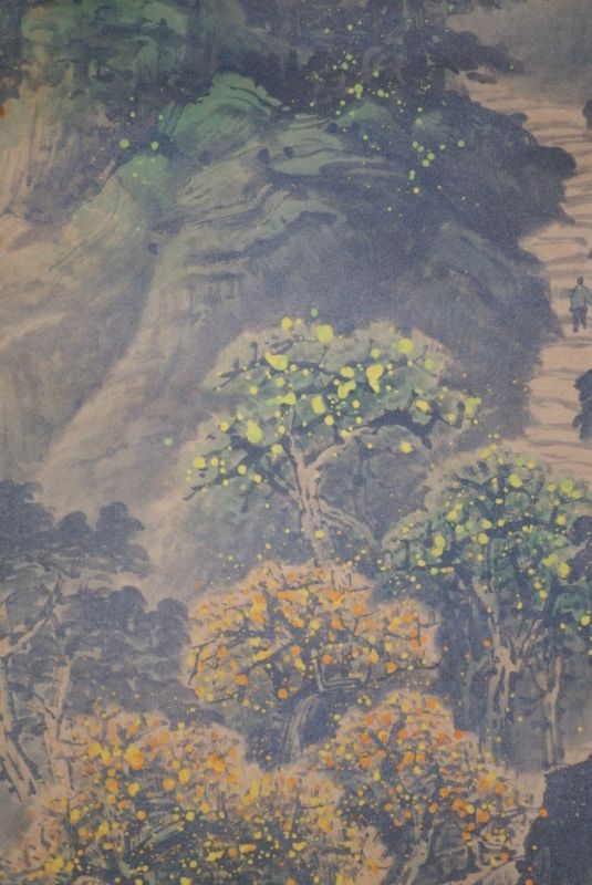 Chinesische Gemälde Kakemono Landschaft 10 5