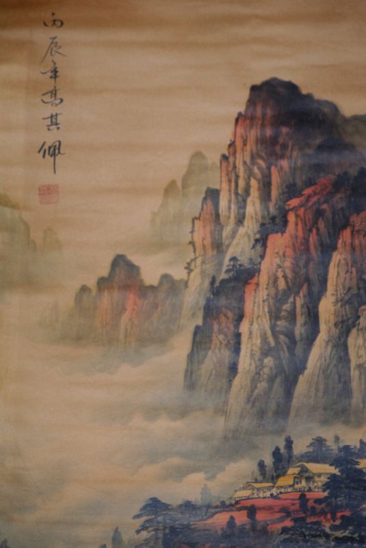 Chinesische Gemälde Kakemono Landschaft 13 2