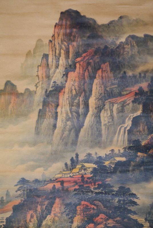 Chinesische Gemälde Kakemono Landschaft 13 5