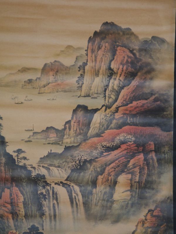 Chinesische Gemälde Kakemono Landschaft 2 4