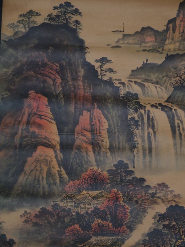 Chinesische Gemälde Kakemono Landschaft 2 5
