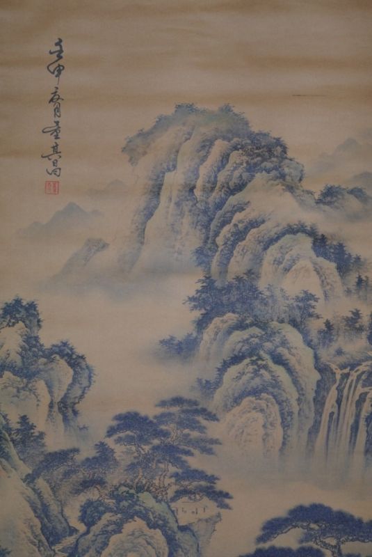 Chinesische Gemälde Kakemono Landschaft 5 2