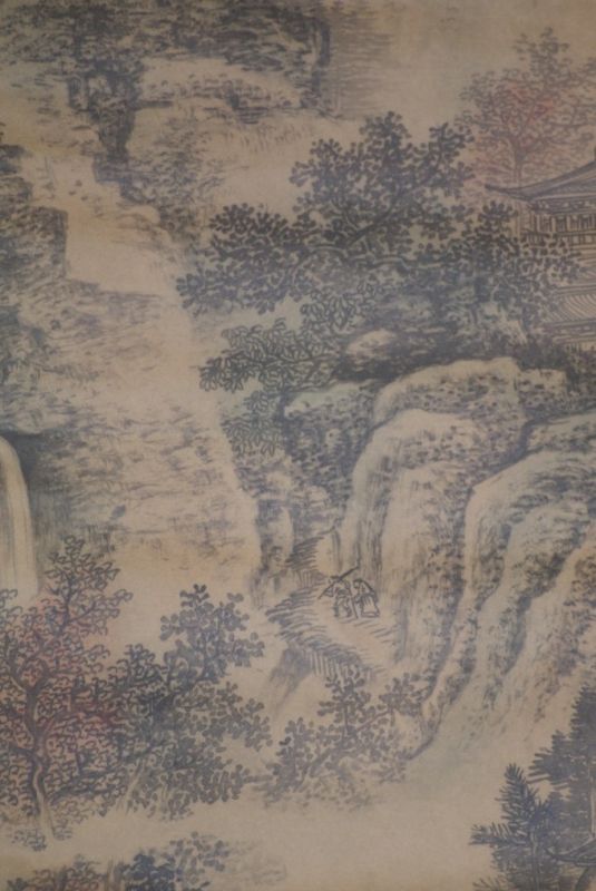 Chinesische Gemälde Kakemono Landschaft 7 5