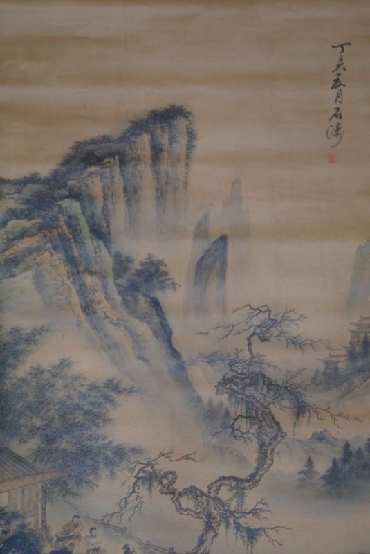 Chinesische Gemälde Kakemono Landschaft 9 2